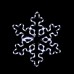 SNOWFLAKE 96 LED ΣΧΕΔΙΟ ΨΥΧΡΟ ΛΕΥΚΟ ΜΗΧΑΝΙΣΜΟΣ FLASH IP44 56cm ΣΥΝ 1.5m  | Aca | XSNOWBLEDW56